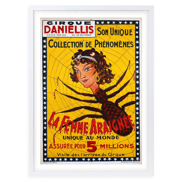  Wall Art's La Femme Araignee Large 105cm x 81cm Framed A1 Art Print 