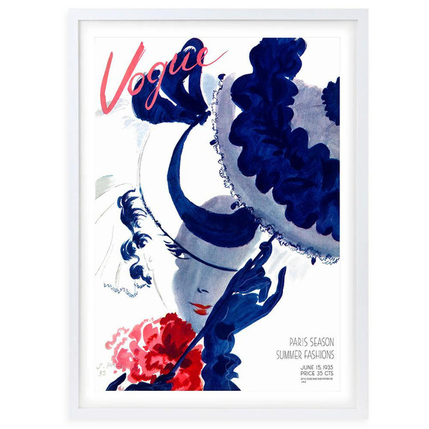  Wall Art's Vogue June 1935 Large 105cm x 81cm Framed A1 Art Print 