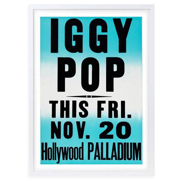  Wall Art's Iggy Pop Large 105cm x 81cm Framed A1 Art Print 