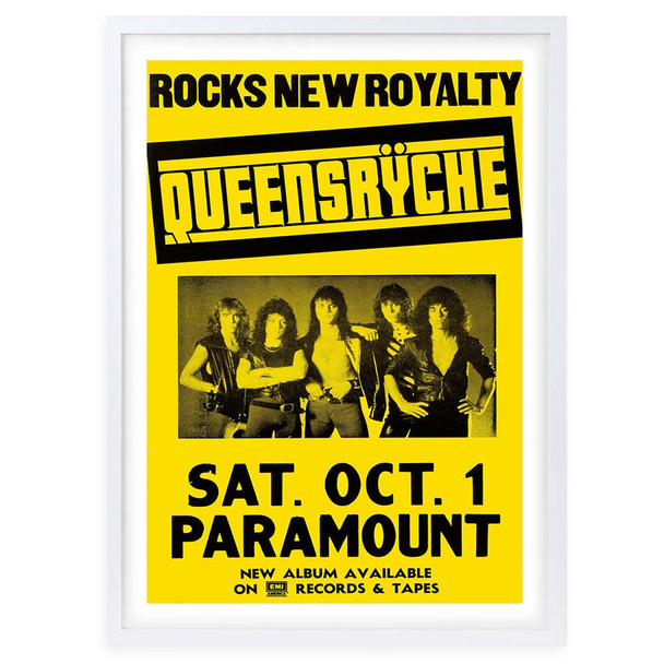  Wall Art's Queensryche Large 105cm x 81cm Framed A1 Art Print 