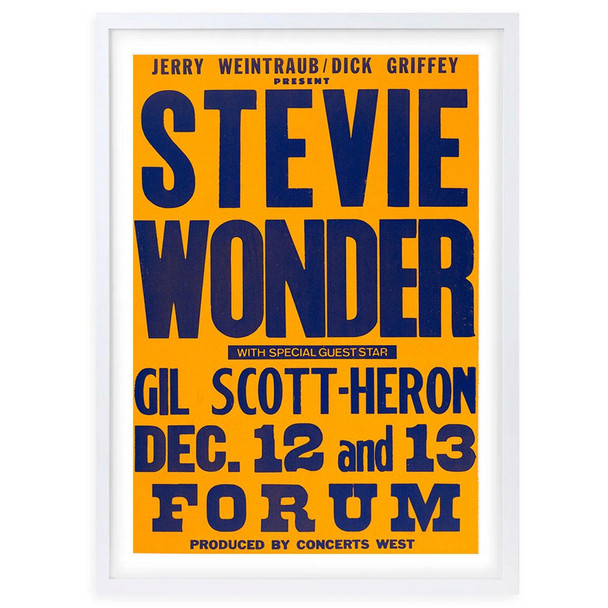  Wall Art's Stevie Wonder Large 105cm x 81cm Framed A1 Art Print 
