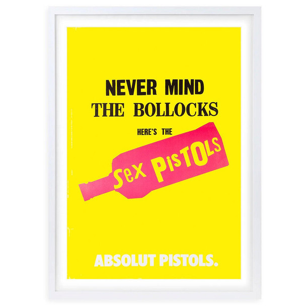 Wall Art's The Sex Pistols - Absolut Pistols - 2002 Large 105cm x 81cm Framed A1 Art Print 