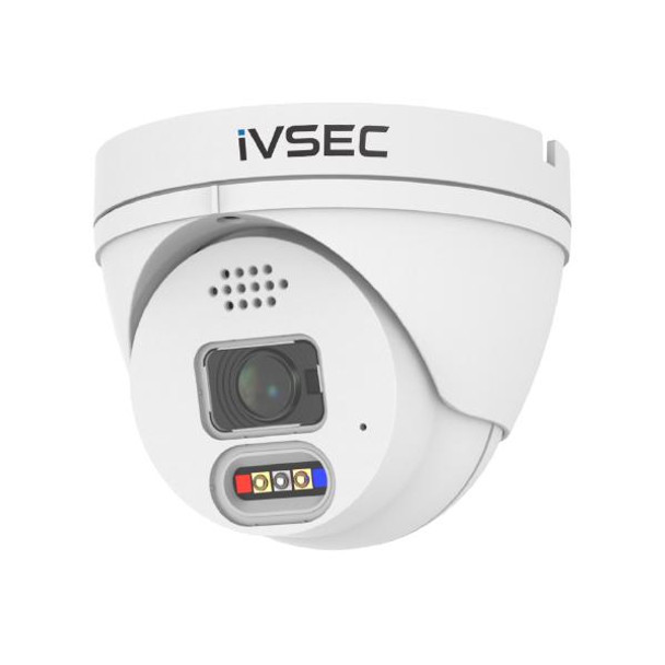 IVSEC IVSEC TURRET IP CAM 8MP 25FPS 2.8MM LENS FULL COLOUR ADV DET ADV IVS