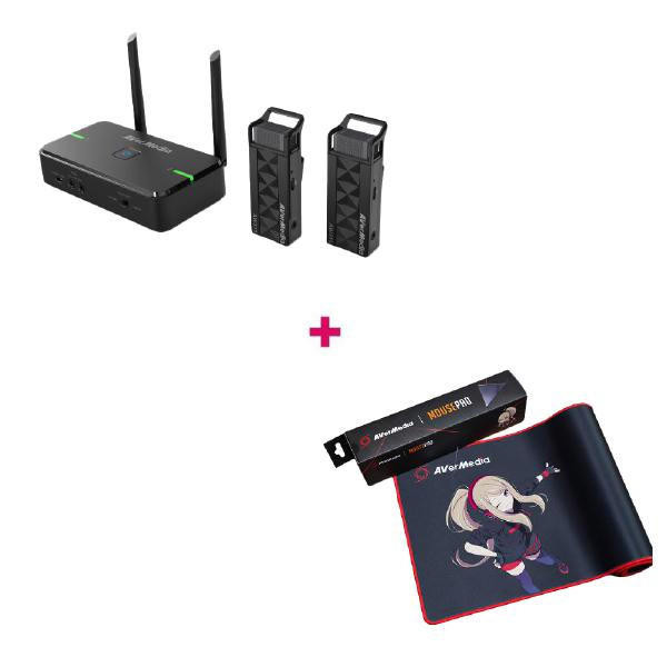 AVERMEDIA AVerMedia AW5 AVerMic Wireless Microphone &amp; Classroom Audio System Dual Pack and Reciever 