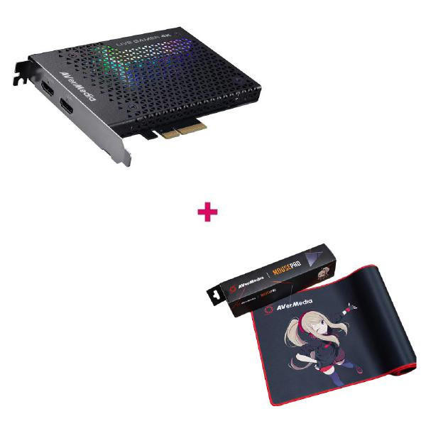 AVERMEDIA AVerMedia Live Gamer 4K GC573 Internal Capture Card, 4K Pass-Through, 4K60 Capture + Free Mouse Pad 