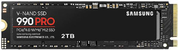 SAMSUNG Samsung 990 PRO 2TB, 3-bit MLC V-NAND, M.2 (2280), NVMe 2.0, R/W(Max) 7,450MB/s/6,900MB/s, 1,400K/1,550K IOPS, 1200TBW, 5 Years Warranty