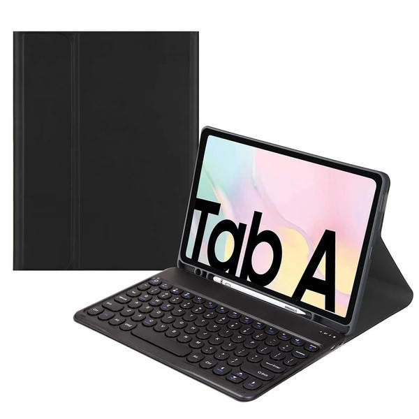 GENERIC Galaxy Tab A8 (10.5') Bluetooth Keyboard Leather Cover Case - Black (C105464), 10M Bluetooth Connection, Pencil Holder, 120Hz TouchPad