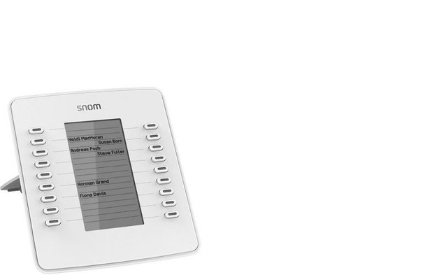  SNOM D7W Expansion Module USB for D785, D765, D745, D735, D725, D717 & D715, White, 18 Freely Programmable, Coloured LED Buttons 