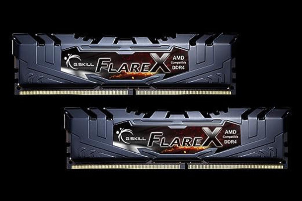  G.SKILL F4-3200C16D-16GFX 16GB (2 x 8GB)/ PC4-25600 / DDR4 3200 Mhz/ Timings 16-18-18-38/ Voltage 1.35V/ Flare X 