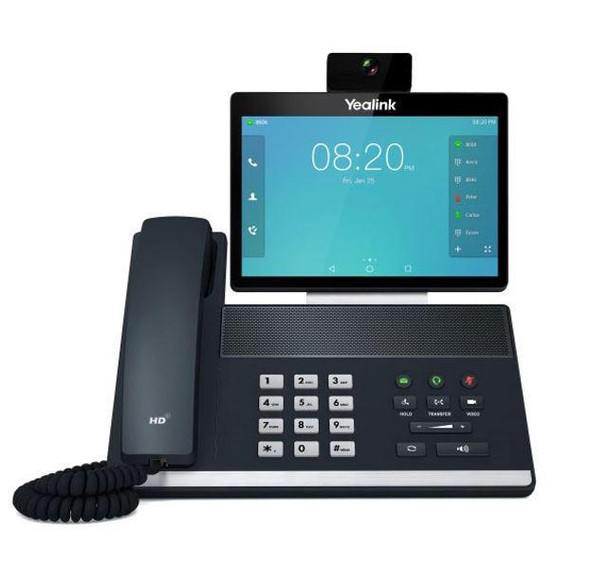  YEALINK ZOOM-VP59 16 Line IP Full-HD Video Phone, 8' 1280 x 800 colour touch screen, HD voice, Dual Gig Ports, Bluetooth, WiFi, USB, HDMI, 