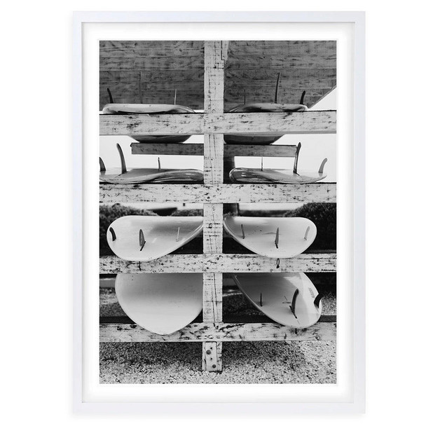  Wall Art's Surf Stack Large 105cm x 81cm Framed A1 Art Print 