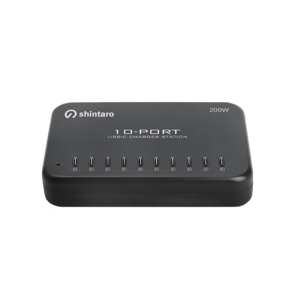 SHINTARO Shintaro Multi Device 200W 10-port USB-C Charger - Ideal for charging Tablets, Smartphones, iPad and more 