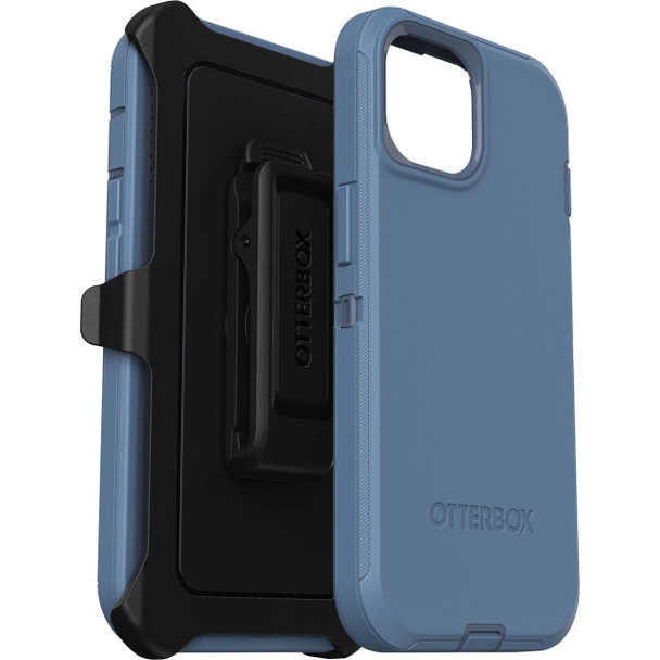 OTTERBOX Defender Apple iPhone 15 Plus / iPhone 14 Plus (6.7') Case Baby Blue Jeans (Blue) - (77-94044), DROP+ 4X Military Standard, Included Holster