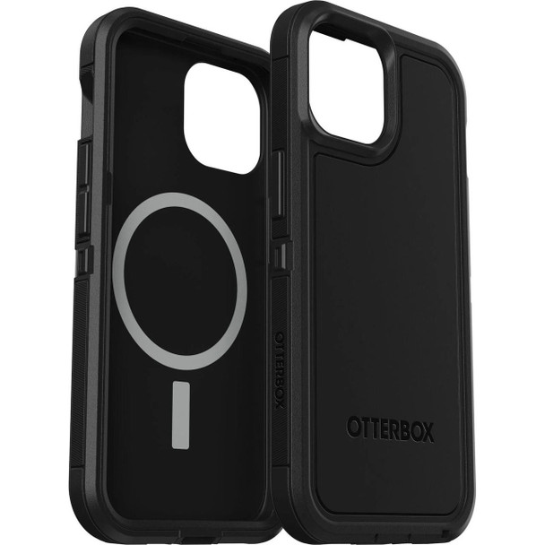 OTTERBOX Defender XT MagSafe Apple iPhone 15 Plus / iPhone 14 Plus (6.7') Case Black - (77-92961), DROP+ 5X Military Standard,Multi-Layer,Raised Edges