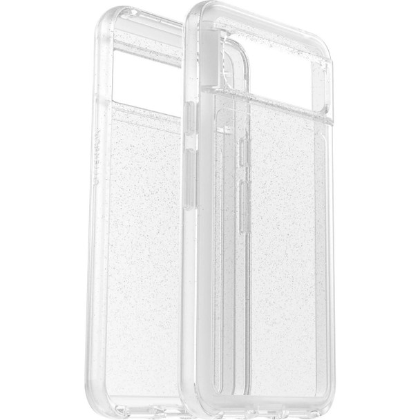 OTTERBOX Symmetry Clear Google Pixel 8 Case Stardust (Clear Glitter) - (77-94213), DROP+ 3X Military Standard, Raised Edges, Ultra-Sleek