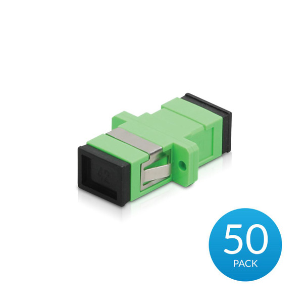  UBIQUITI UFiber APC Adapter， 50 Pack， SC/APC to SC/APC 