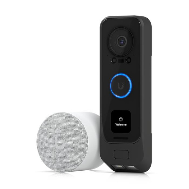 UBIQUITI UniFi Protect G4 Doorbell Pro PoE Kit, 2MP Camera, Secondary 2MP Package Camera, IR Up To 20ft, Includes PoE Chime, Doorbell is PoE