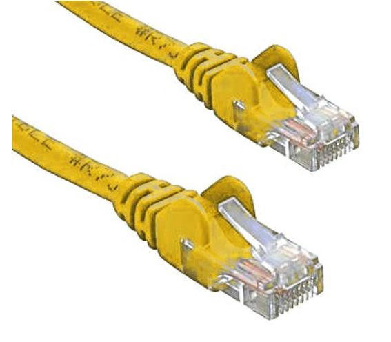 8WARE CAT5e Cable 3m - Yellow Color Premium RJ45 Ethernet Network LAN UTP Patch Cord 26AWG CU Jacket 