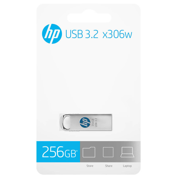 HP 306W 256GB USB3.2 Gen 1 Type-A Flash Drives up to 70MB/s, 256GB up to 200MB/s Operating Temp 0°C to 60°C 2-year Limited 