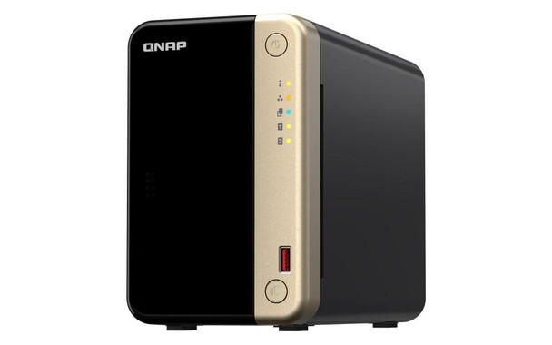  QNAP TS-264-8G 2-Bay desktop NAS 8 GB DDR4 onboard not expandable 2 x 3.5'/2.5' SATA 6Gb/s drive bays 2 x M.2 2280 PCIe Gen 3 x1 slots 2 x 2.5GbE 