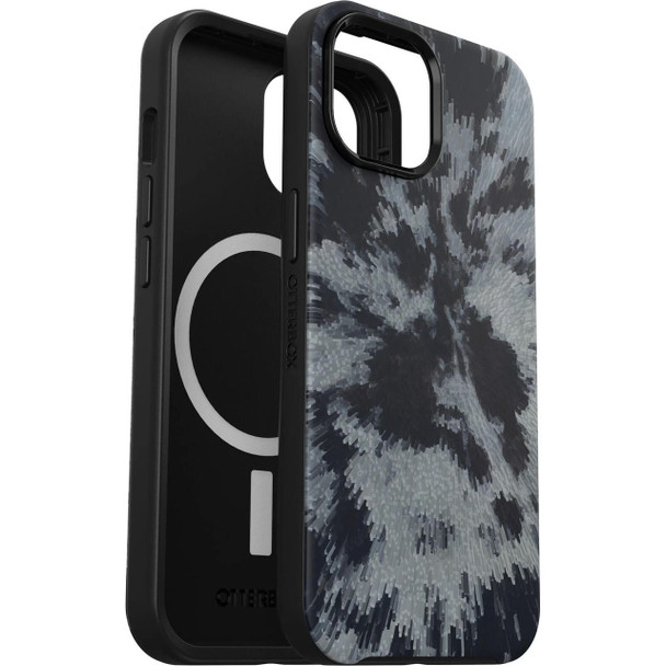 OTTERBOX Symmetry+ MagSafe Apple iPhone 15 / iPhone 14 / iPhone 13 (6.1') Case Burnout Sky(Black) - (77-93403), Antimicrobial,DROP+ 3X Military Standa