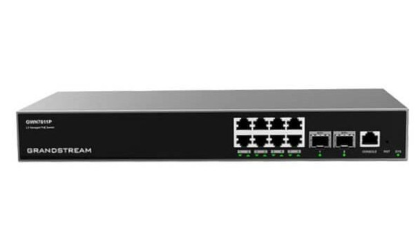 GRANDSTREAM Enterprise Layer 3 Managed PoE Network Switch 8 x GigE 2 x SFP
