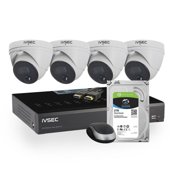 IVSEC IVSEC NR6324XB NVR 32 CHANN ELS 16 x POE PORTS 2 GIGABIT 4 BAY BAYS H265 4K HDMI IVS