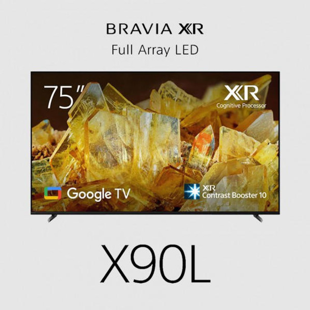 SONY Sony Bravia X90L TV 75" Premium 4K (3840 x 2160), 100Hz, 17/7, 787-cd/m2, HDR10, HLG, Dolby Vision, XR Motion Clarity, XR TRILUMINOS PRO, Android TV