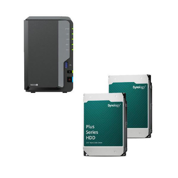 SYNOLOGY Synology Bundle Saver - 1 x DS224+2 x Synology Plus Drives 4TB