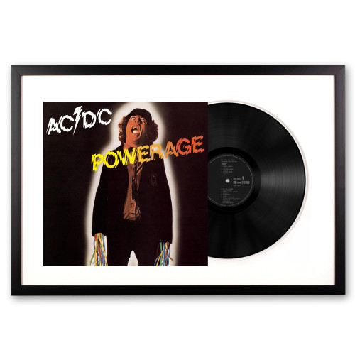 Framed AC/DC Powerage Vinyl Album Art (IW-SM-5107621-FD) shop at AUSTiC ...