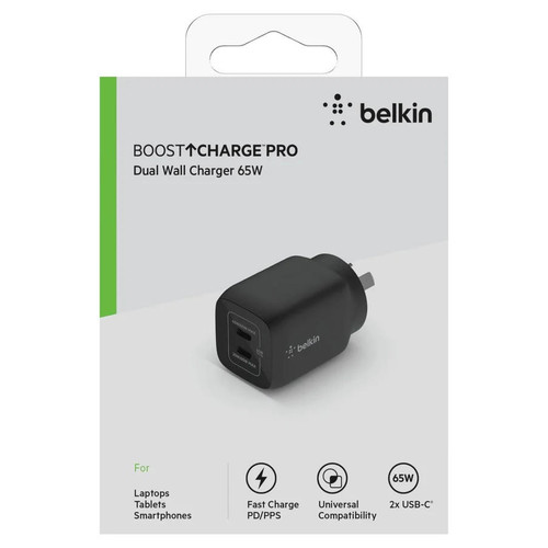 Chargeur secteur double port USB-C® GaN avec PPS 65 W et ... - US