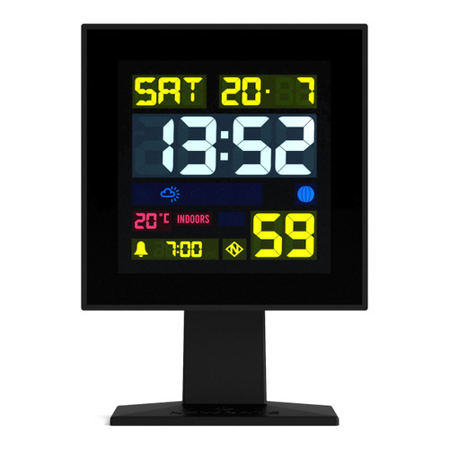 Newgate Monolith Lcd Alarm Clock Black main image 1