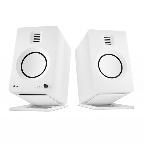 Kanto Ora Desktop Speakers with S2 Tilted Speaker Stands, Black Kanto Ora Desktop Speakers with S2 Tilted Speaker Stands, Black