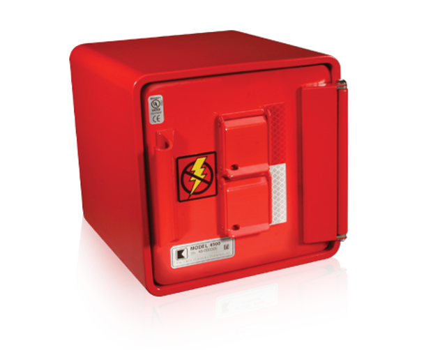 4507- Knox Remote Power Box, Surface Mount, Dual Lock, Red