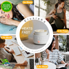 White Ornate Round Ceramic Tray Wax Melt Warmer with Timer & 4 Scented Wax Packs