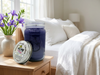 Cotton 'n' Iris (Purple) - Scented Natural Soy Wax Candle - 16 Oz Mason Jar