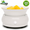 Round Ceramic Tray Wax Melt Warmer & 4 Scented Melt Wax Packs
