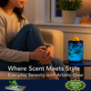 7-Color Underwater Themed Wax Melt Warmer with Timer & 4 Scented Wax Packs