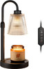 Glass Candle Warmer Lamp & 2 Natural Soy Candles