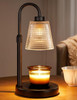 Glass Candle Warmer Lamp & 2 Natural Soy Candles