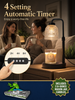 Candle Warmer Dimmable Lamp with Timer for Jar Candles, Height Adjustable -- Includes 2 x 8-Ounce Mason Jar Candles and Fast, Free Priority Shipping