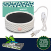 Compact Candle Warmer (White) w/ 2 x 8-Ounce Scented Natural Wax Candles from Sneaky Frog
