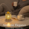 Crystal Glow Wax Melt Warmer & 4 Scented Wax Melt Packs