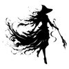 Kandle Koasters - Witches Series - Floating Elegant Witch