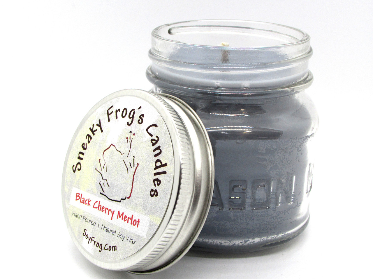 Sneaky Frog Mason Jar Candle