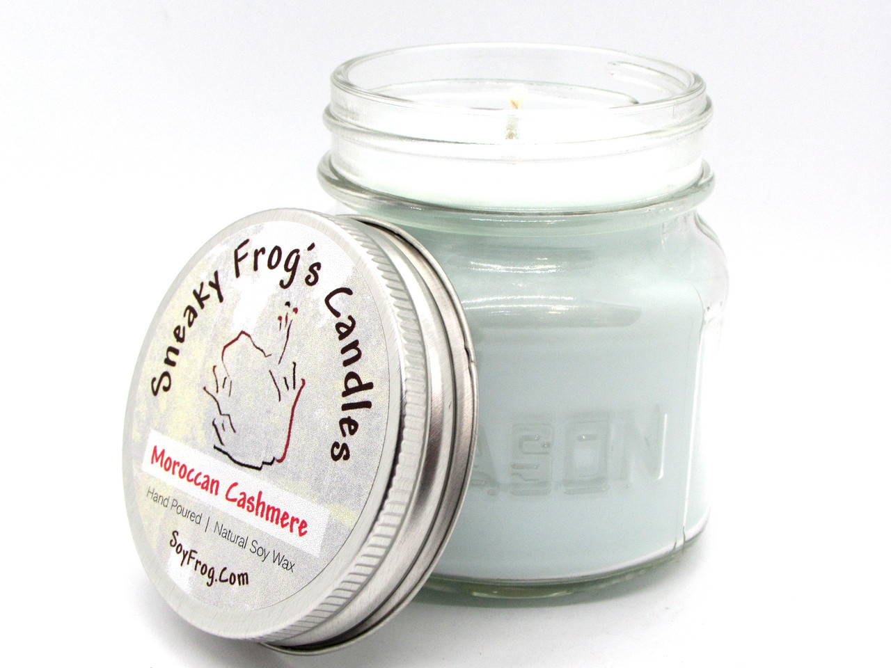 Moroccan Cashmere- Scented Natural Soy Wax Candle - 8 Oz Mason Jar