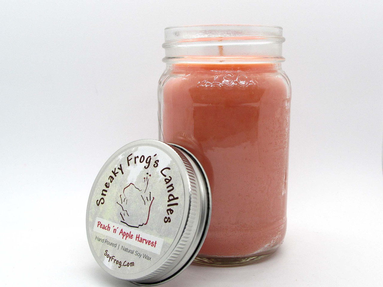 Peach 'n' Apple Harvest Scented Natural Soy Wax Candles