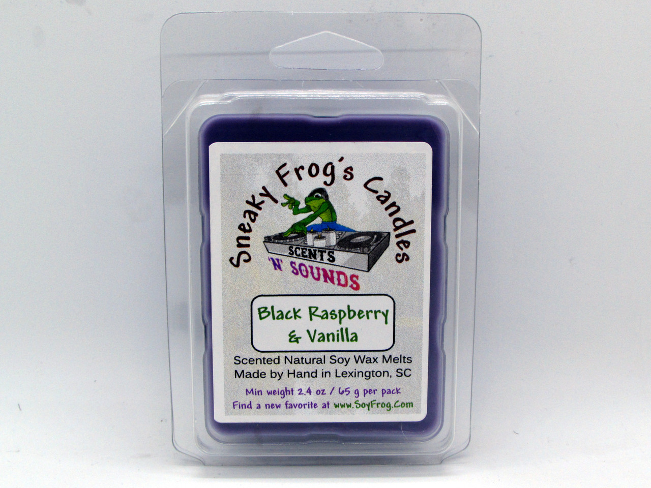 Black Raspberry & Vanilla Scented Soy Wax Melts -- Hand Poured