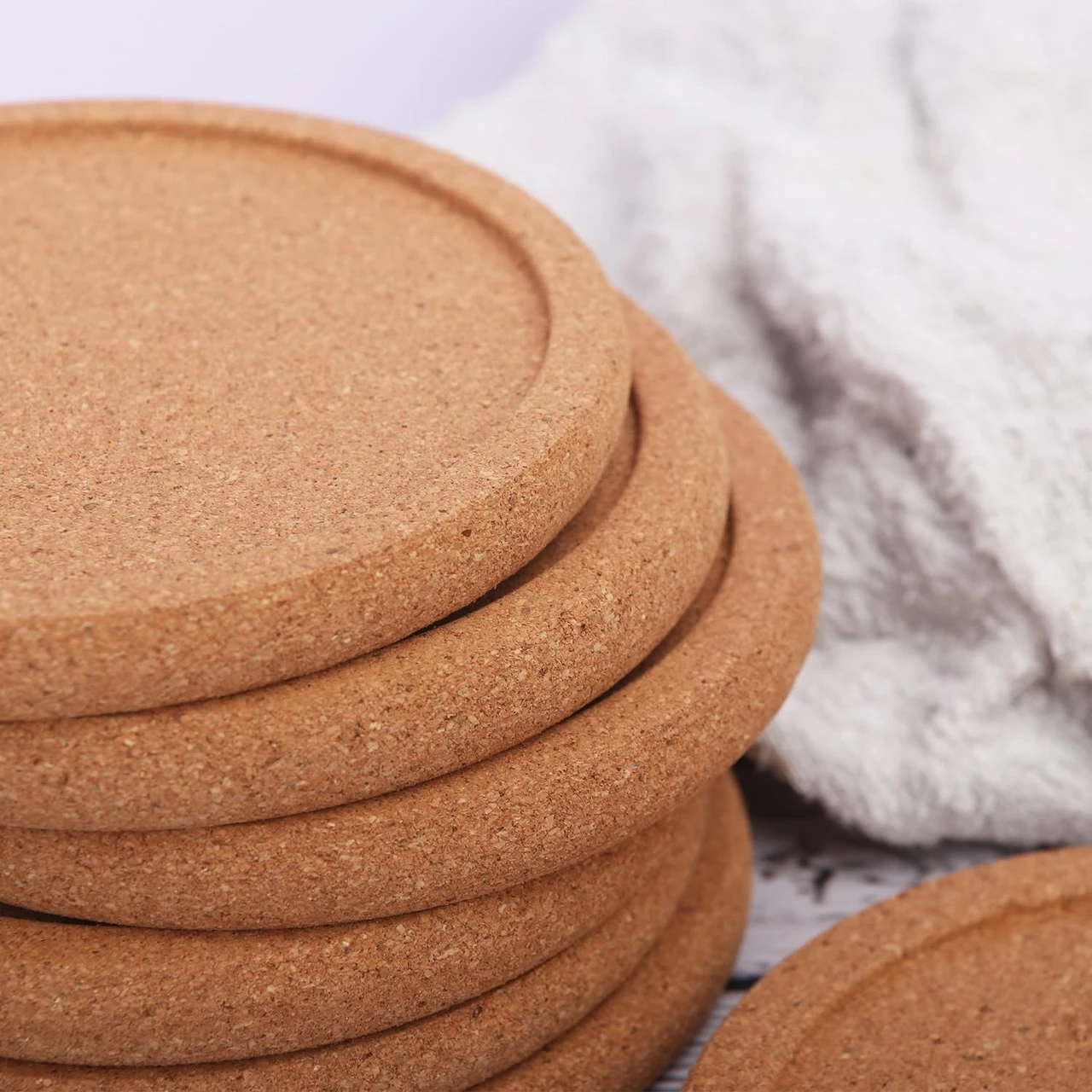 Kandle Koasters - Premium Cork w/ a Lip for Added Protection