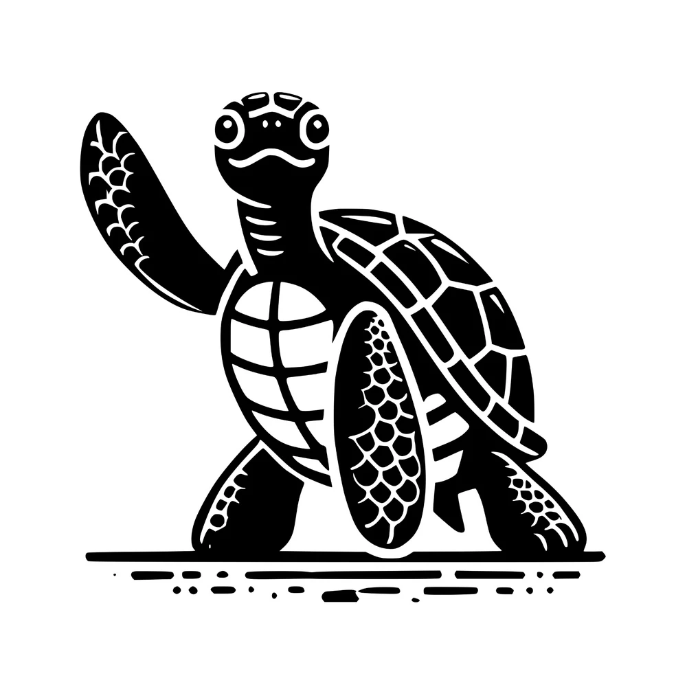 Sea Turtle - Waving